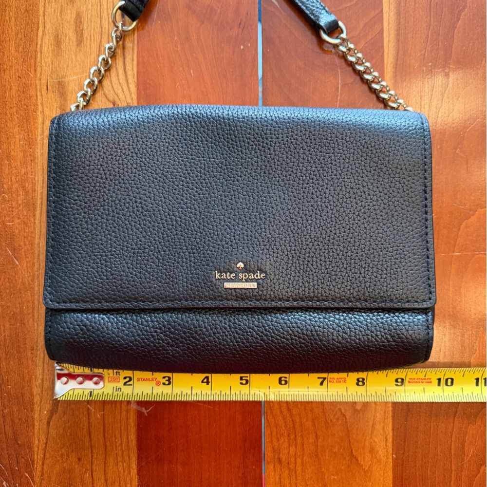 Kate Spade Black Crossbody Bag with Chain Strap
